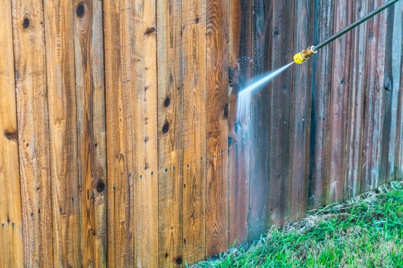 Cleaning a fence