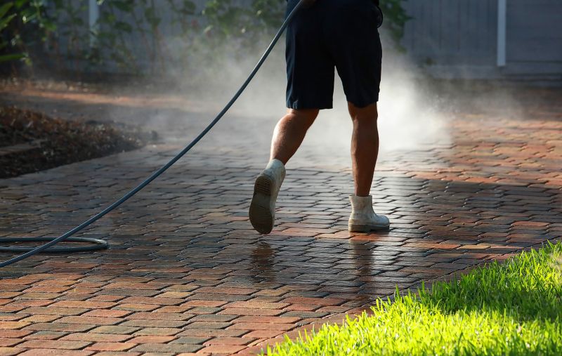 Driveway cleaning process